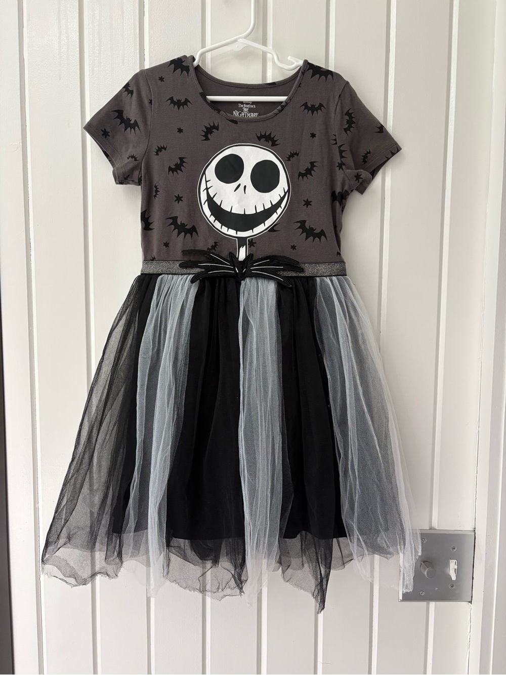 Disney Black & Gray Jack Skellington Tulle Dress